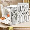 1Pcadjustable Expandable Book Organizer With Pen Holder And Hooks Holds 80 Books Perfect For Student Home Office Desktop Storage