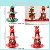 Beautifully Designed Christmas Cake Stand For Holiday Dessert Display And Party Use