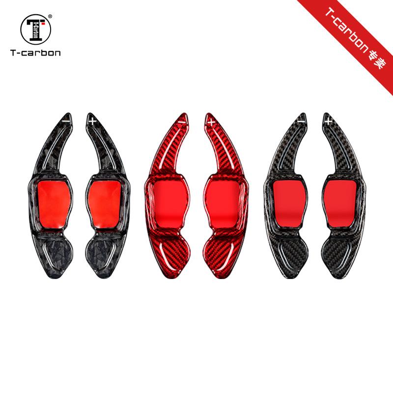 Real Carbon Fiber T-Carbon Steering Wheel Paddles for VW Golf 6, Scirocco, Magotan, Tiguan GTI