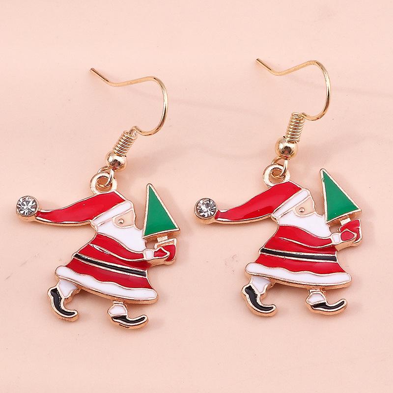 Christmas Earring Set: Reindeer, Santa, Snowman & Tree