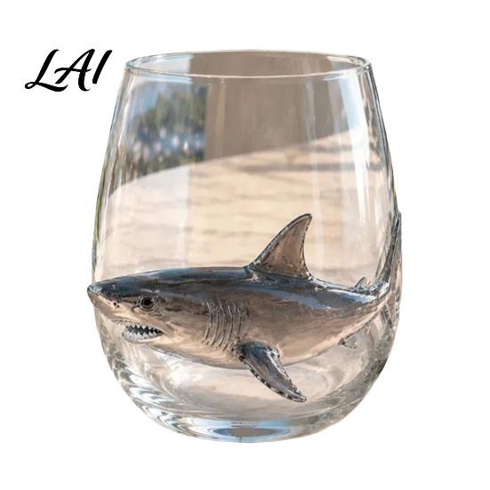 Spezialglasware für Partys Oktopus Glasbecher Ozean Wale Seepferdchen Krabben Quallen Cocktailglas Zuhause Küstenverzierung Bar Handgefertigt