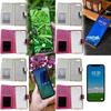 Apple Iphone 7 Plus Leather Phone Case With Carbon Fiber Material Shockproof Stand Magnetic For Business Use