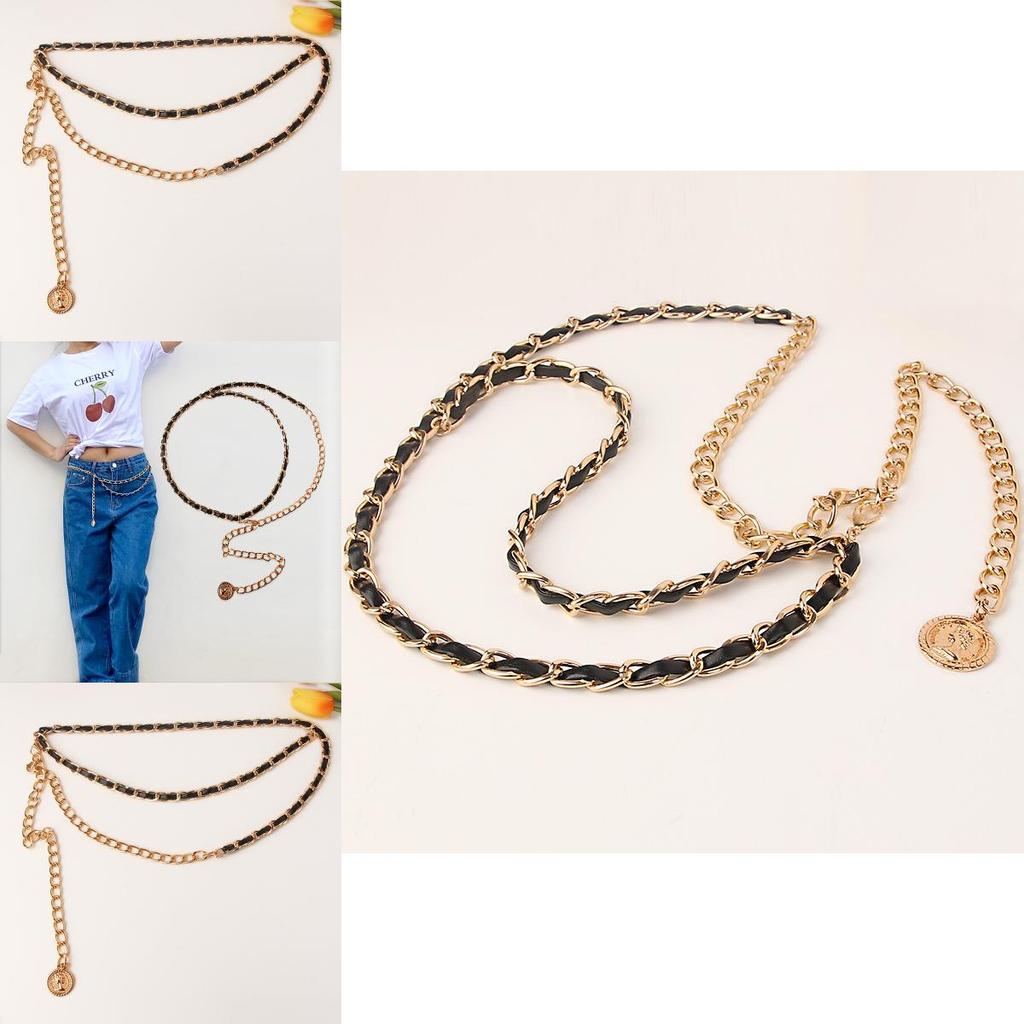 Gothic Style Metal Waist Chain With Alloy Buckle For Ladies Nightwear