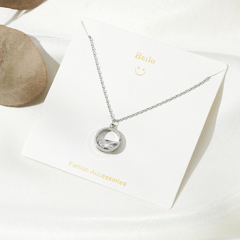 Dongdaemun Floral Pearl Diamond Star & Moon Antler Necklace for Women