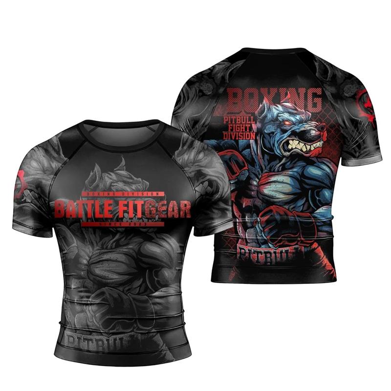 Y2K Compression Shirt Men Fitness Gym Animal Sport Running T-Shirt Tops Tee Short Sleeve T-Shirt 2026