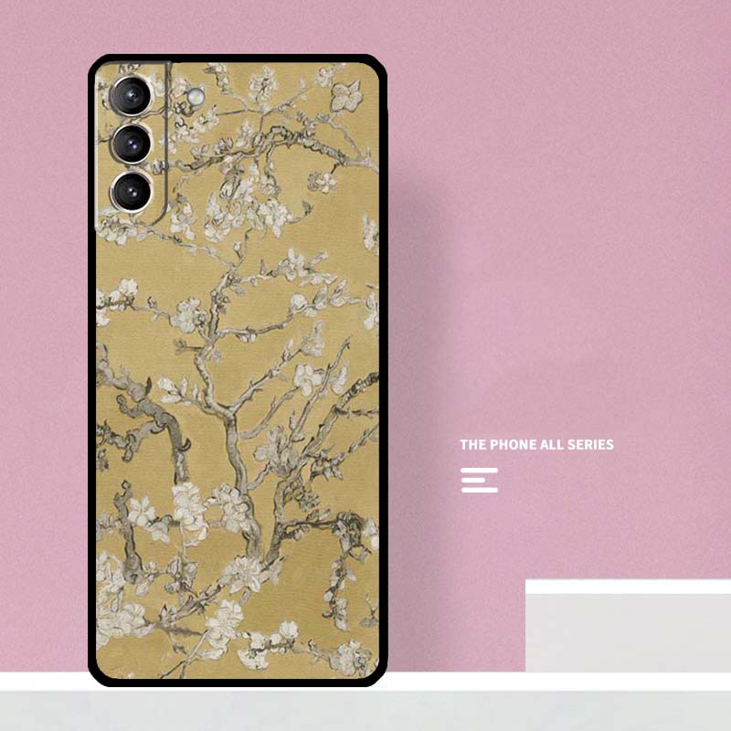 Blossoming Almond Tree Phone Case For Samsung Galaxy S25 S26 Ultra S20 S21 S22 S23 S24 S10 Plus S25 FE Cover Coque