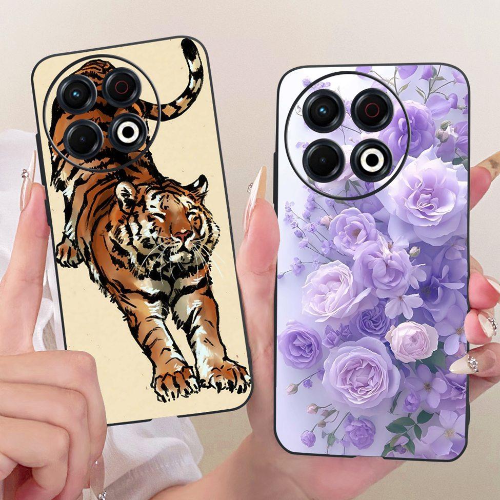 Phone Case For Tecno Spark 30 Pro 4G Cover KL7 Luxury Fashion Cute Cat Funny Painted Bumper For Tecno Spark 30 Pro 4G Casing