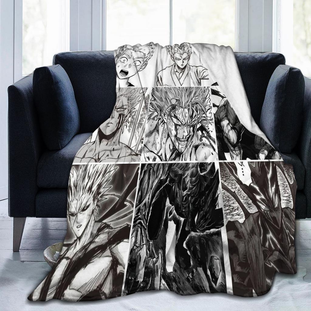Garou's Evolution Blanket OnePunchManS Anime Wool Funny Breathable Throw Blankets for Coverlet Winter