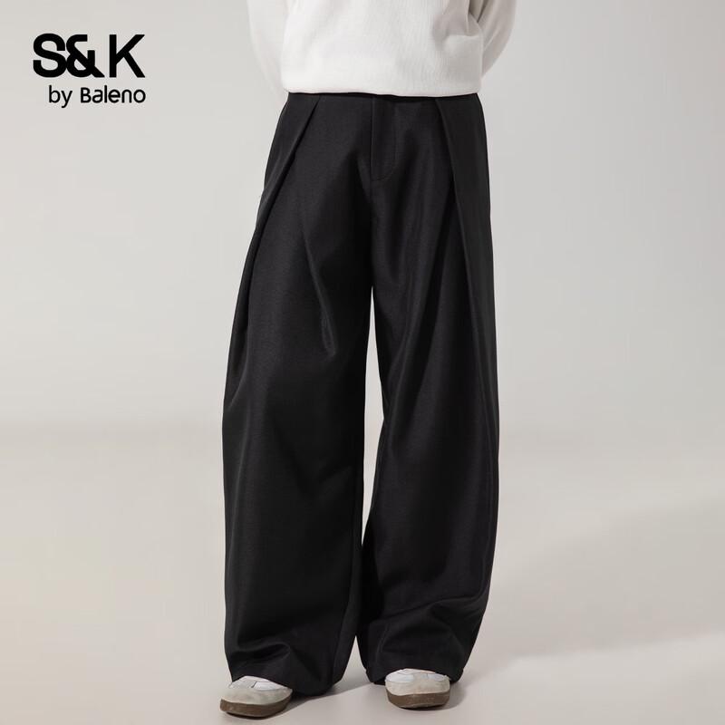Baleno S&K Men s Casual Wide-Leg Trousers 2XL
