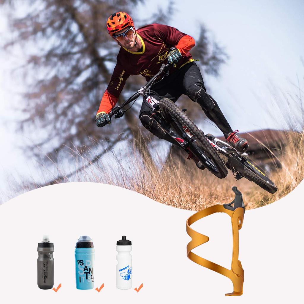 Suporte de Garrafa ROCKBROS para Bicicletas e Estrada Liga de Alumínio Garrafa Inclui Montagem Disponível em Cinco Cores Bicicletas, Suporte, Ultraleve, Ferramentas,