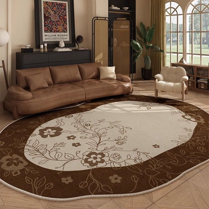 

Украшение в стиле ретро для гостиной, ковер в форме утолщенного моющегося напольного коврика, нестандартные ковры для спальни, домашнего кабинета, нескользящий ковер 140 * 200cm