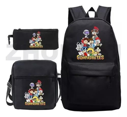 One Piece Anime Rucksack für Schüler Outdoor Campus Schultasche mit Federmäppchen Digitaldruck