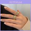 Elegant Irregular Shaped Ring With Trendy Textured Design Perfect For Fashion Lovers
