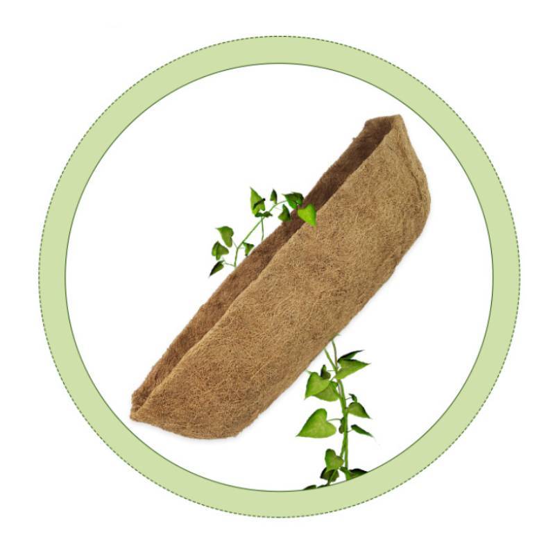 Modern Minimalist Plant Pot With Natural Coconut Coir Material For Home Gardening Decor