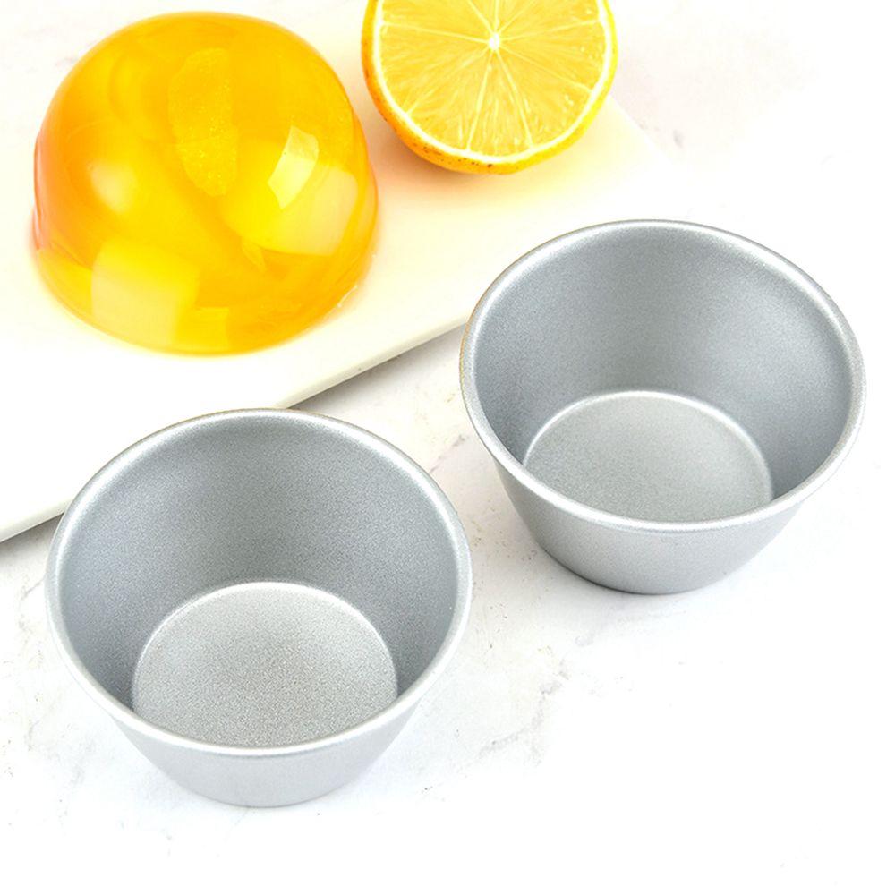 4Pcs Mousse Bakeware Tumblers Round Individual Muffin Cup Egg Tart Mold Baking Tool Pudding Mould