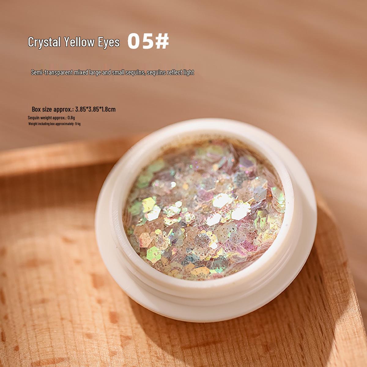 

Lolita Glitter Nail Stickers & Fairy Eye Sequins - Shiny Influencer Nail Art Accessories