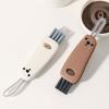 Cleaning Brush with Pointed Crevice Brush Soft Bristles Deep Reach Handle Cup Lid Straw Gap Cleaner Kitchen Tool