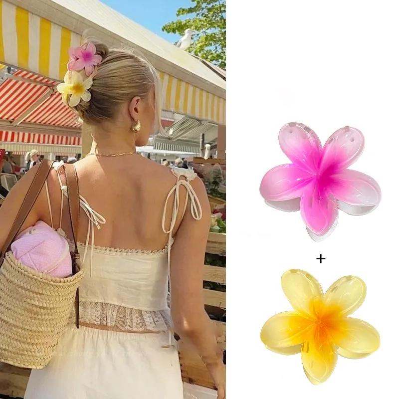 

2 шт. Франжипани Захватить Темперамент Заколка для Волос Путешествия Фотография Продвинутая Атмосфера Зажим Ободок