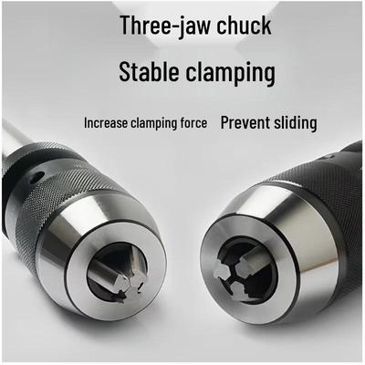 High-Precision Self-Locking Heavy-Duty Drill Chuck for MT3 Taper: B10, B16, B18, B22 Types