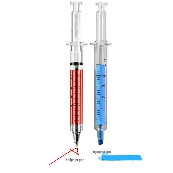Fun Needle-Tip Syringe Pen: Intriguing Design for Medical Students, Light Luxury Embellishment