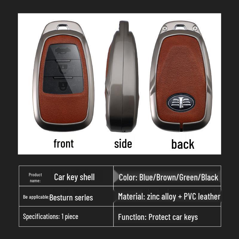 Compatible FAW Besturn X80 Key Cover for 17-18 Models - Smart Key Remote Protective Shell