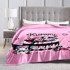 Purple Kuromi Skull Tapestry Blanket Suitable For All Seasons Home Decor Sheet Machine Washable Digital Printing
