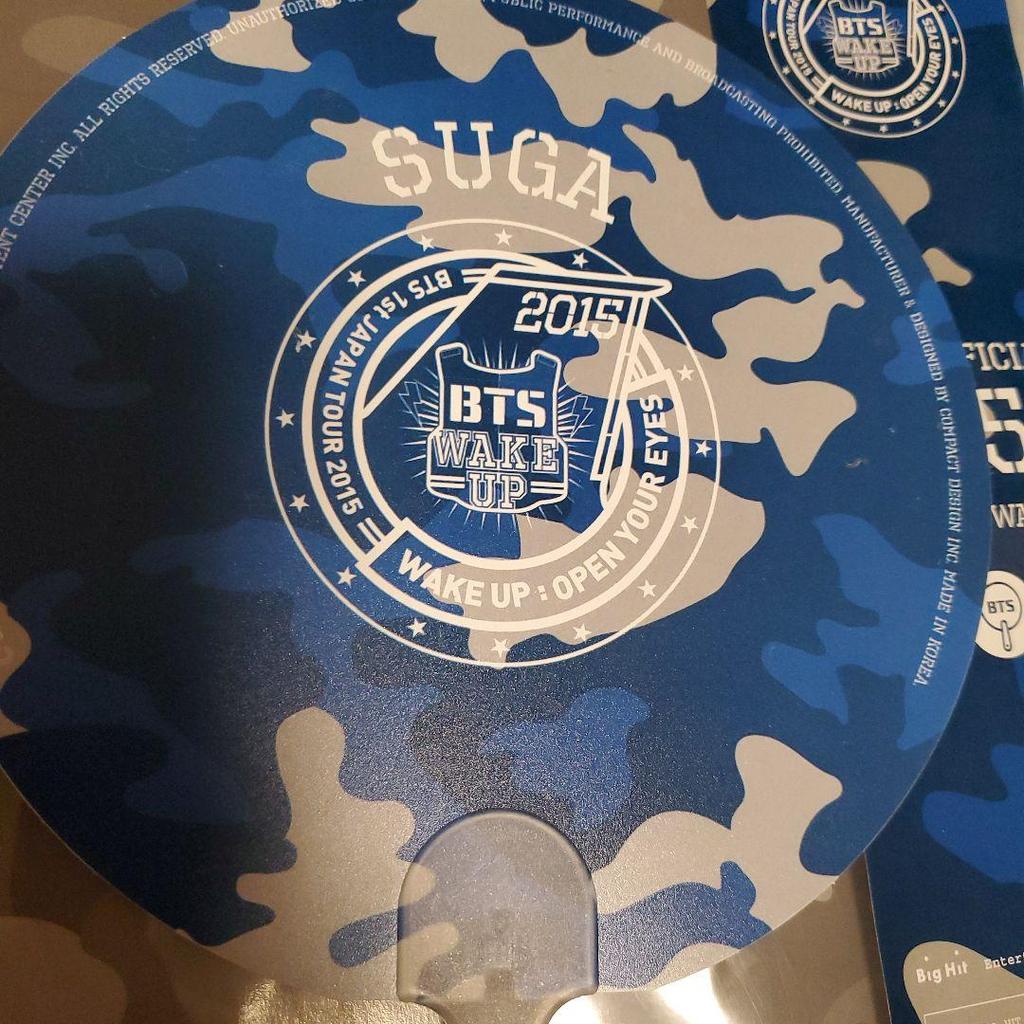 [USED] BTS Rare Yoongi Suga Fan WAKEUP 2015