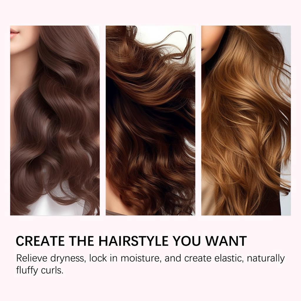 Curl Defining Cream, Curl Volumizing Cream, Curl Cream, Reduce Frizz, Moisturize, Smooth Curls And Waves.