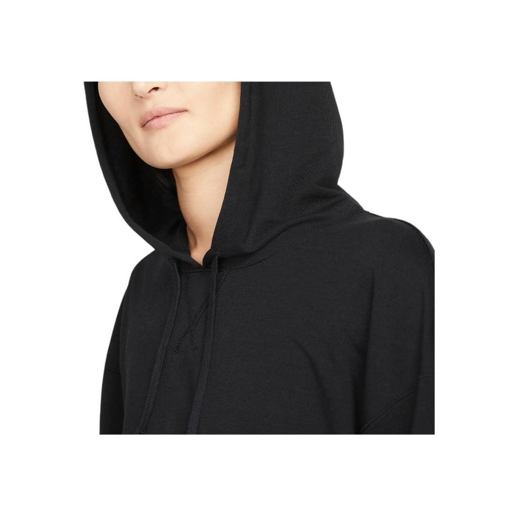 Nike Solid Color Short Hoodie Women tops Black DM7034-010