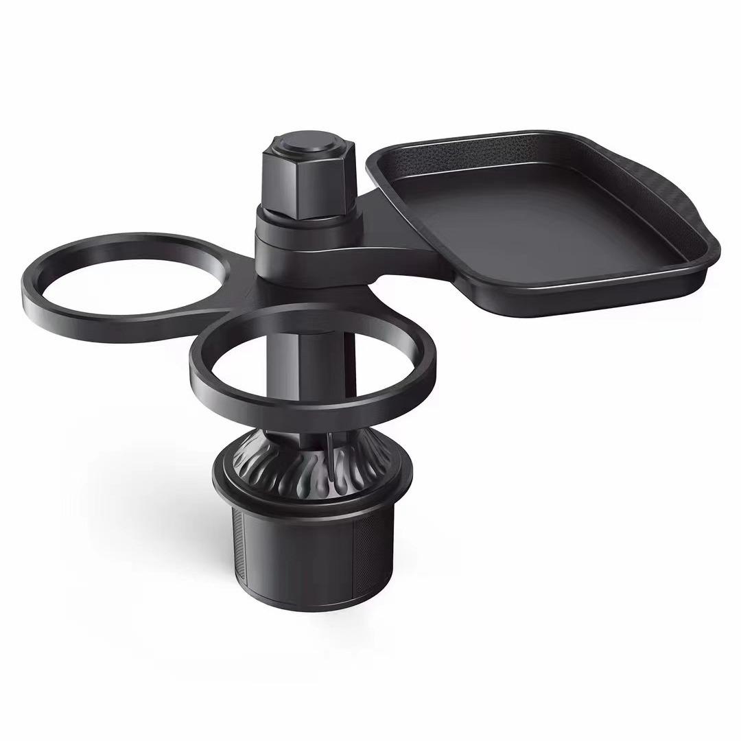 

Multi Functional Dining Tray Coffee Beverage Burger Table 360 Degree Rotating Car Cup Holder чорний