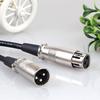 XLR Male-Female Mixer Effects Cable: Balanced XLR Audio Extension for Microphones and Amplifiers.