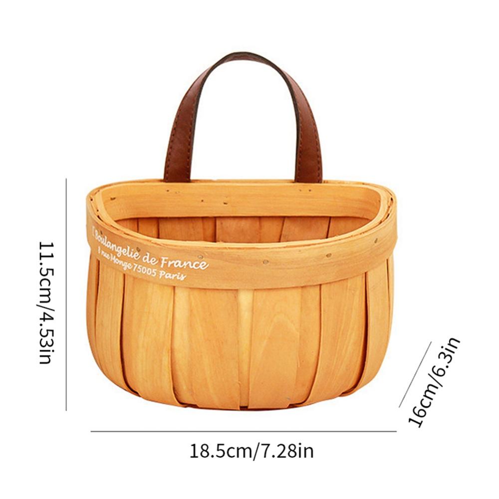 Kitchen Storage Basket Hanging Basket Fruit Basket Multiple Sizes Bread Basket Basket Organizer with Handle