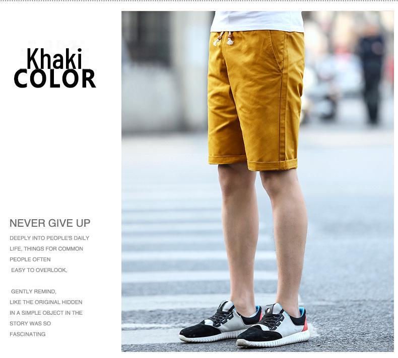 Herrars Trendiga Lediga Bomullsbadshorts - Mellanlånga, 5-punkts, Design i ett stycke