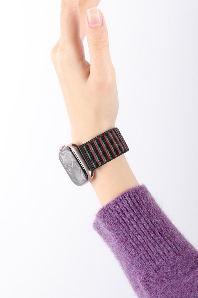 2pcs Straps For Apple Watch Band 44mm 40mm 45mm 46mm 42mm 49mm 41mm Nylon Loop Bracelet iwatch Series 10 9 8 7 6 5 3 se ultra 2