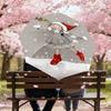 1PC Girl snowflakeAutomatic Open/Close Umbrella with Windproof, 8-Rib Sturdy Canopy, Durable Ribs, Fashionable Design, Outdoor Accessory, Fun Prin, Ho