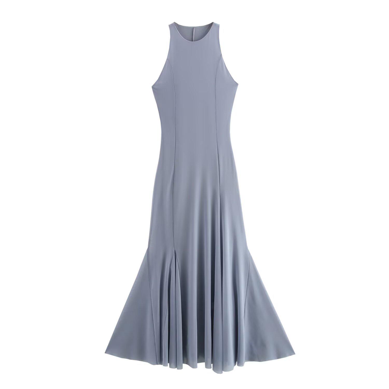 

Spring 2025 Women s Sleeveless Sexy Slim Fishtail Dress Small