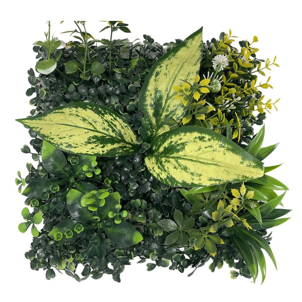 DIY Artificial Plant Wall Panel Sunflower Artificial Fern Grass  Background Wall Decoration