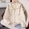 Tachi Women's Drawstring Hooded Workwear Jacket