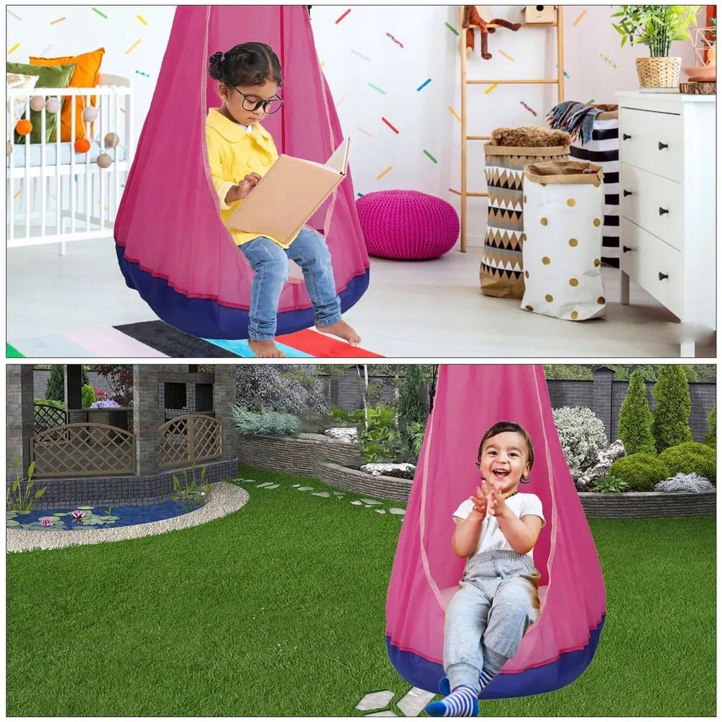 Garden Home Swing Cocoon For Children Hanging Chair Seat Pink