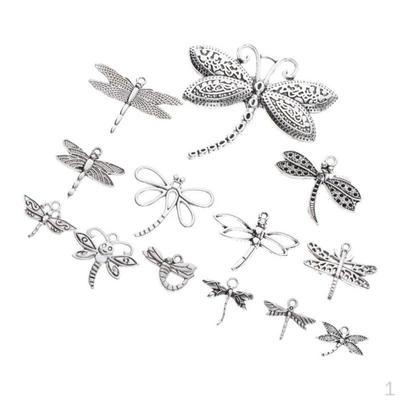 13x Libelle Charm Anhänger Legierung Herstellung Schlüsselanhänger Schmuck 15-65mm