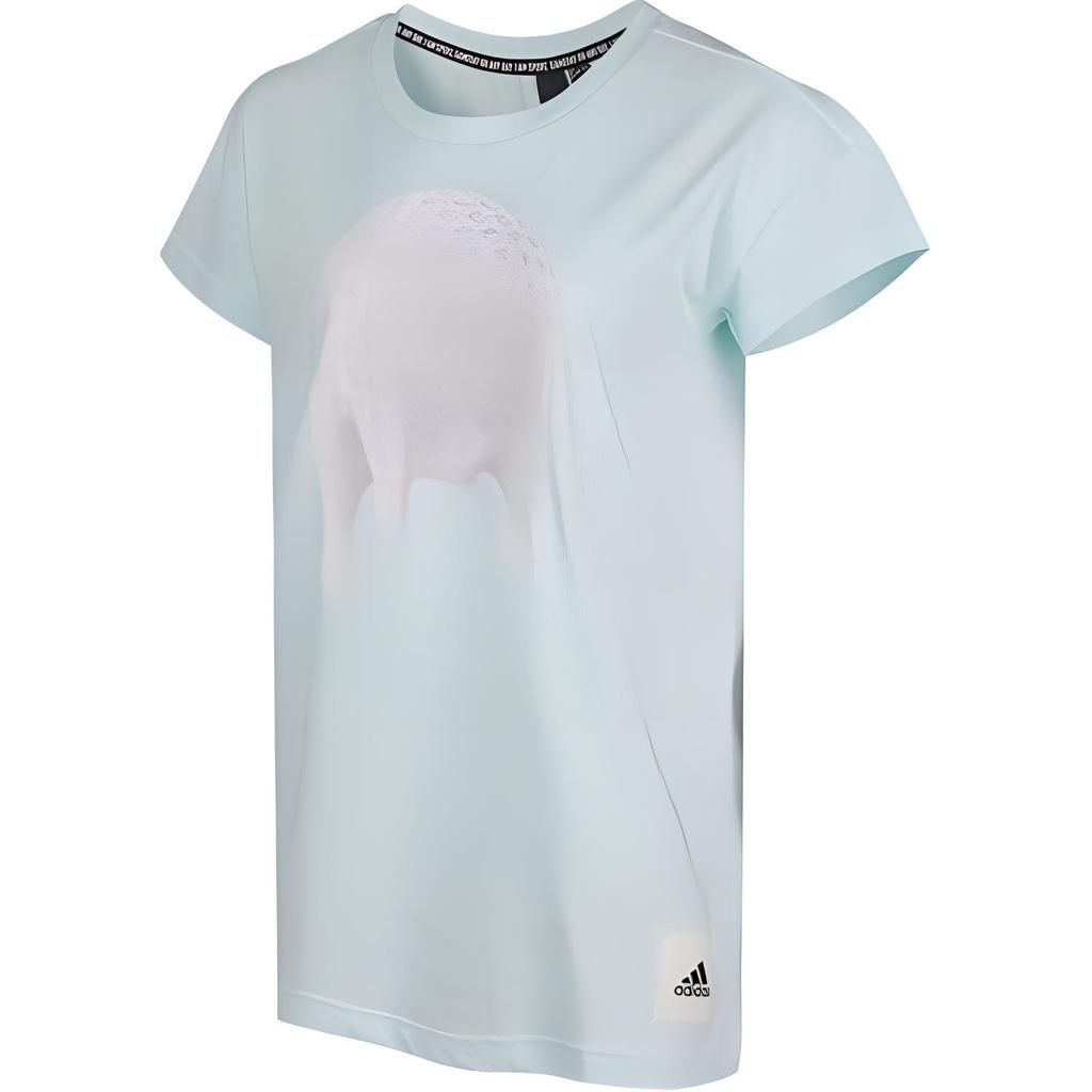 Adidas Fashionable Versatile Short Sleeve T-Shirt Women Tops Green FJ7554