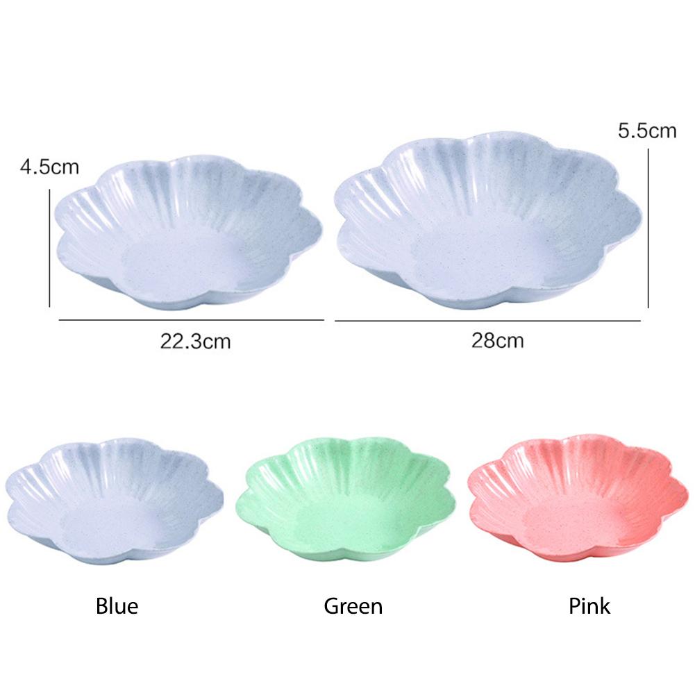 Plum Blossom Shape Fruit Plastic Plate Bowl Candy Melon Snack Nut Box Living Room Home Decoration