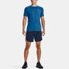 Under Armour Rush 2.0 Vent Solid Training Short Sleeve T-Shirt Men Tops Cruise-Ship-Blue 1370317-899