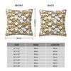 Aangepaste Anime Gudetama Cartoon Kussenhoes 40x40cm Zacht Luxe Sierkussen Woonkamer Decoratie