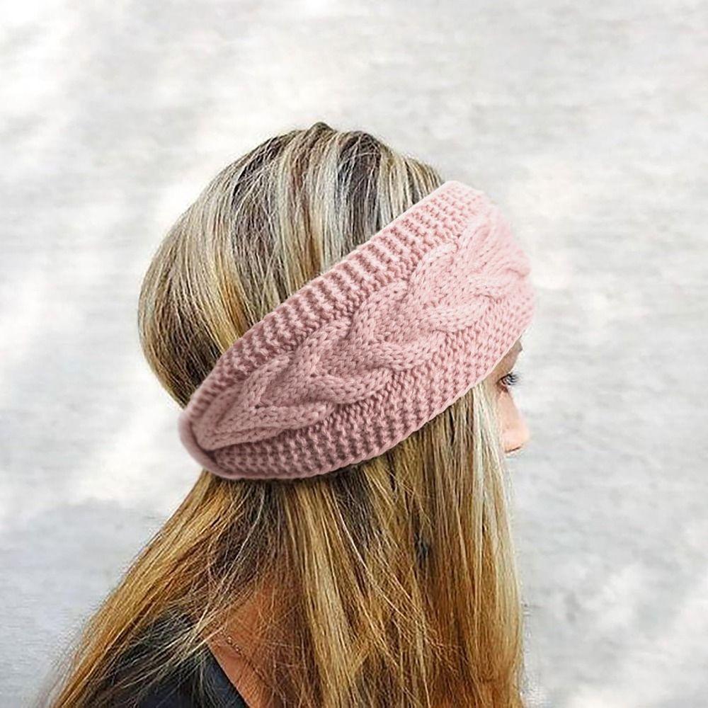 Warm Women Headbands Knitted Ear Warmer Winter Crochet Turban  Girls Hair Band