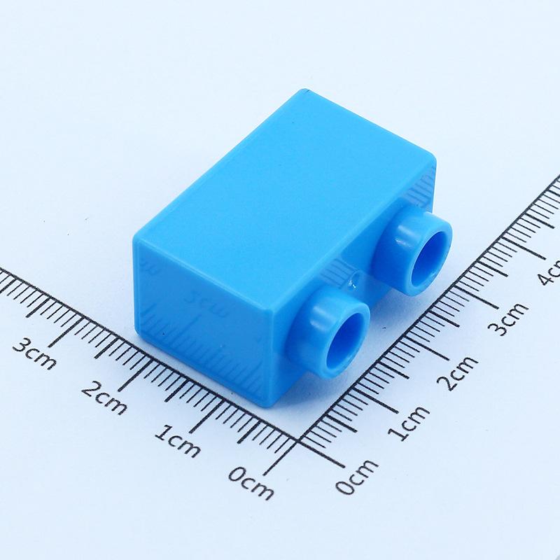 4 pezzi Mattoncini da Costruzione Grandi Fai da te 1x2 Mattoncini Grande Dimensione Accessori Assemblati Pezzi all'Ingrosso Giocattolo Educativo per Bambini