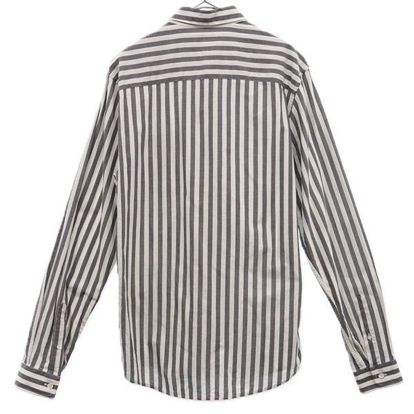 Ami Alexandre Mattiussi Striped Pattern Long Sleeve Button Down Shirt 39 Men's Used