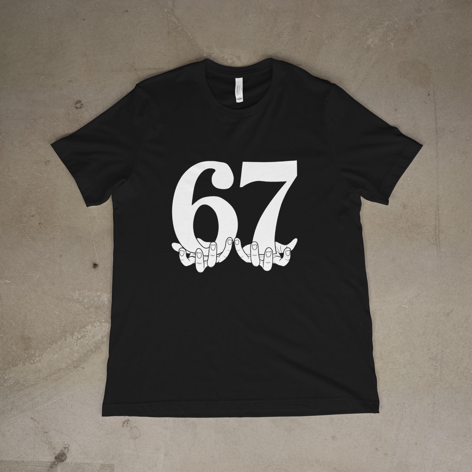 Funny 67 Meme Shirt | Hand Sign Graphic Tee | Trendy Unisex Streetwear XXXL