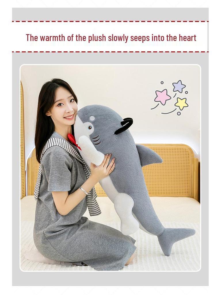 Ocean Series Great White Shark Plush Toy - Family Ornament, Bedtime Companion, Pillow Gift for Girls