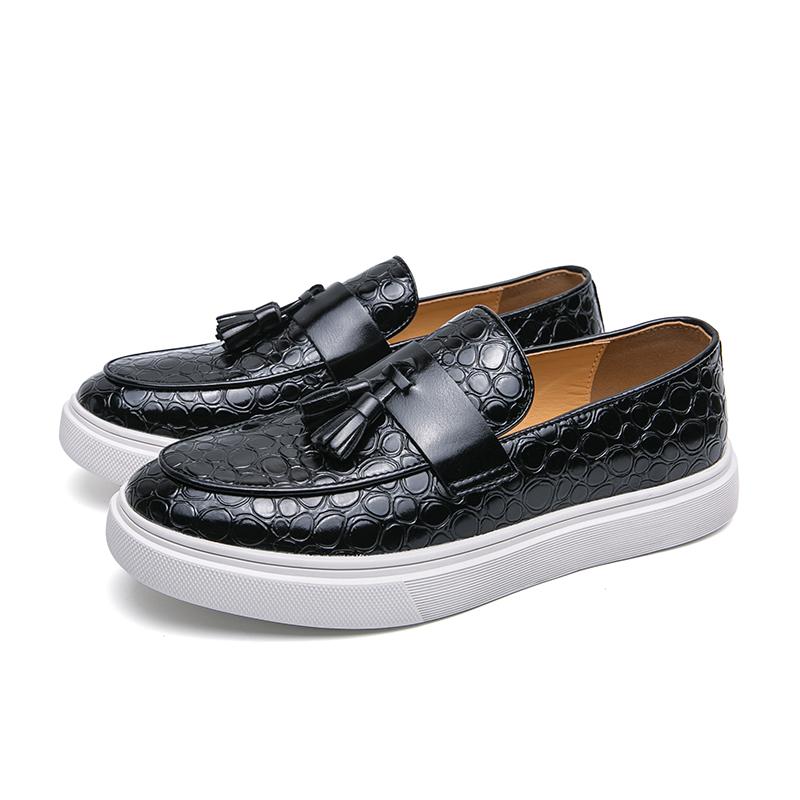 Retro Men Casual Shoes Leather Moccasins Breathable Slip On Boat Shoes Italian Luxury Elegantes Mens Driving Loafers Size 38-46